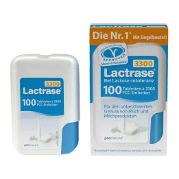 LACTRASE 3 300 FCC tablettia click-annostelijassa, 100 kpl