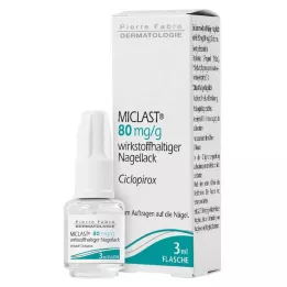 MICLAST 80 mg/g lääkekynsilakka, 3 ml