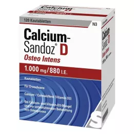 CALCIUM SANDOZ D Osteo intens -purutabletit, 120 kpl