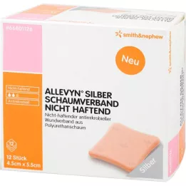 ALLEVYN Hopeavaahtoyhdiste 4,5x5,5 cm ei-tarttuva, 12 kpl