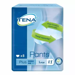 TENA PANTS plus L ConfioFit kertakäyttöhousut, 8 kpl