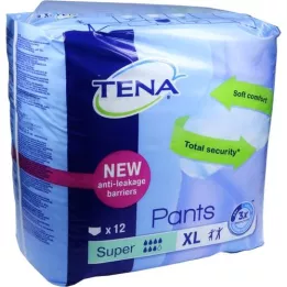 TENA PANTS Super XL Confiofit -kertakäyttöiset housut, 12 kpl
