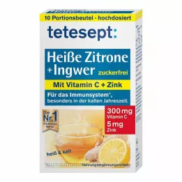 TETESEPT kuuma sitruuna inkiväärillä sokeritonta jauhetta, 10X3 g