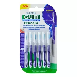 GUM Tray-ler 1,2 mm Kynttilä Purple InterDental + 6 Caps, 6 kpl
