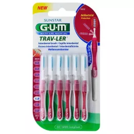 GUM TRAY-LER 1.4 mm Kynttilä Pink InterDental + 6 Caps, 6 kpl