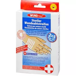 WUNDNAHTSTREIFEN 6,4x102 mm, 2x5 kpl