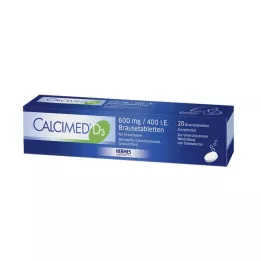 CALCIMED D3 600 mg/400 I.E. poretabletit, 20 kpl