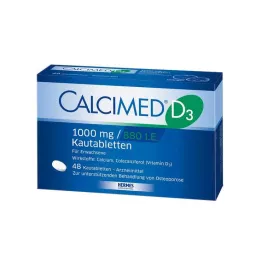 CALCIMED D3 1000 mg/880 I.E. purutabletit, 48 kpl