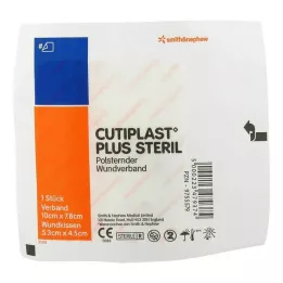 CUTIPLAST Plus steriili 7,8x10 cm sidos, 1 kpl