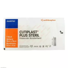 CUTIPLAST Plus steriili 7,8x15 cm sidos, 1 kpl