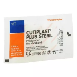 CUTIPLAST Plus steriili 5x7 cm sidos, 1 kpl