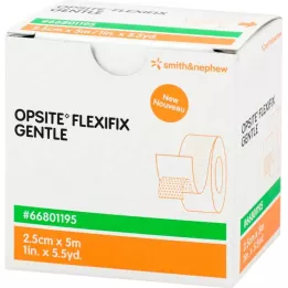 OPSITE Hellävarainen Flexifix 2,5 cm x 5 m side, 1 kpl