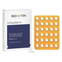 BIO-H-TIN H-vitamiini 5 mg 2 kuukauden tabletit, 30 kpl
