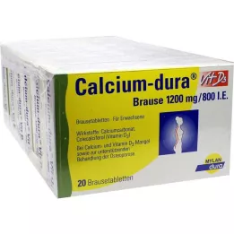 CALCIUM DURA D3-vitamiini poreileva 1200 mg/800 I.E., 120 kpl