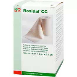 ROSIDAL CC yhtenäinen puristusside 10 cmx6 m, 1 kpl