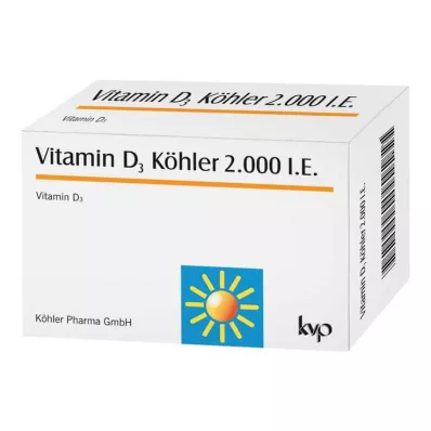 VITAMIN D3 KÖHLER 2 000 IU kapselia, 120 kpl VITAMIN D3 KÖHLER 2 000 IU kapselia, 120 kpl