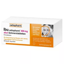 IBU-RATIOPHARM 400 mg akuuttikiputabletit, kalvopäällysteiset tabletit, 50 kpl