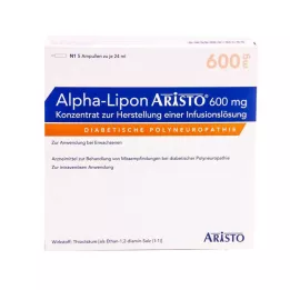 ALPHA LIPON Aristo 600 mg infuusiokonsentraatti liuosta varten, 5x24 ml