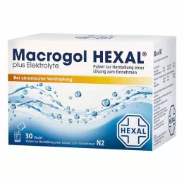 MACROGOL HEXAL plus elektrolyytit Plv.z.H.e.L.z.E., 30 kpl
