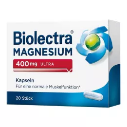 BIOLECTRA Magnesium 400 mg ultrakapselit, 20 kpl