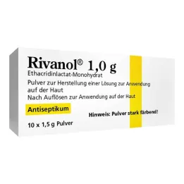 Rivanol 1,0 g jauhetta, 10 kpl