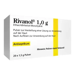 Rivanol 1,0 g jauhetta, 20 kpl