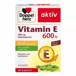 DOPPELHERZ E -vitamiini 600 N pehmeät kapselit, 40 kpl