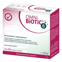 OMNI BiOTiC 6 -jauheen kaksoispakkaus, 2x60 g