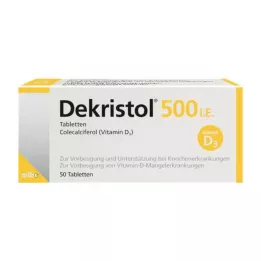 DEKRISTOL 500 IU tabletit, 50 kpl