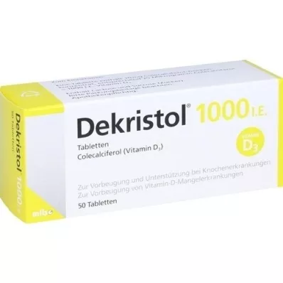 DEKRISTOL 1000, ts. Tabletit, 50 kpl