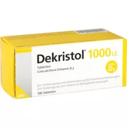 DEKRISTOL 1000, ts. Tabletit, 100 kpl