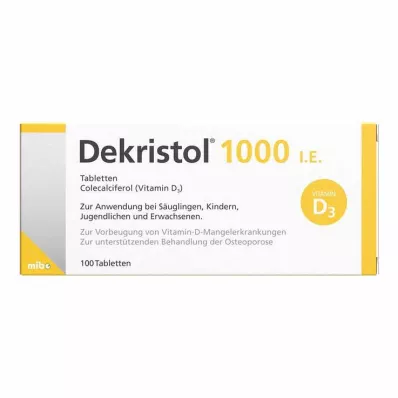 DEKRISTOL 1 000 IU tabletit, 100 kpl DEKRISTOL 1 000 IU tabletit, 100 kpl