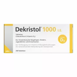 DEKRISTOL 1 000 IU tabletit, 200 kpl