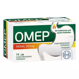 OMEP HEXAL 20 mg enterokapselit, kovat, 14 kpl