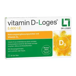 VITAMIN D-LOGES 5 600 IU viikoittainen varastopurutabletit, 30 kpl