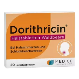 DORITHRICIN Kurkkutabletit Wild Berry, 20 kpl