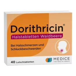 DORITHRICIN Kurkkutabletit Wild Berry, 40 kpl