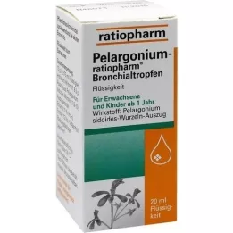 PELARGONIUM-RATIOPHARM keuhkoputket, 20 ml