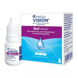HYLO-VISION Geelimäiset silmätipat, 2X10 ml