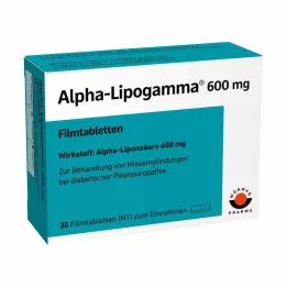 ALPHA-LIPOGAMMA 600 mg kalvopäällysteiset tabletit, 30 kpl