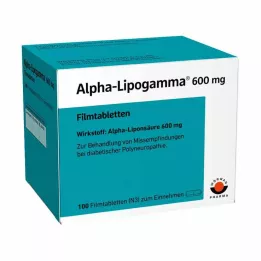 ALPHA-LIPOGAMMA 600 mg kalvopäällysteiset tabletit, 100 kpl