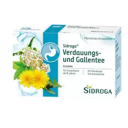 SIDROGA Ruoansulatuskanavan ja sappiteen suodatinpussit, 20 x 2,0 g