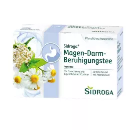 SIDROGA Ruoansulatuskanavan rauhoittava teesuodatinpussit, 20 x 2,0 g
