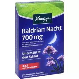 KNEIPP Valerian Night Cated -tabletit, 30 kpl
