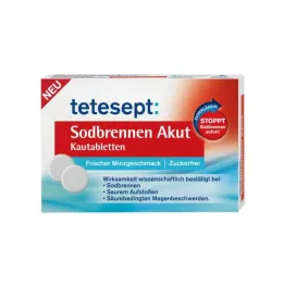 TETESEPT Närästys Akuutti purutabletit, 20 kpl