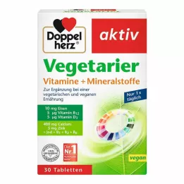 DOPPELHERZ Kasvisvitamiinit+kivennäisaineet aktiivinen, 30 kpl