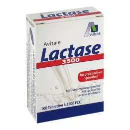 LACTASE 3 500 FCC tablettia napsautuslaitteessa, 100 kpl