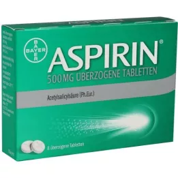 ASPIRIN 500 mg katettuja tabletteja, 8 kpl