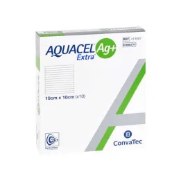 Aquacel Ag + Extra 10x10 cm kompressit, 10 kpl