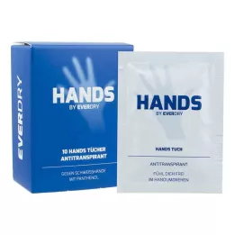 Everdry antiperspiranttiset kankaat kädet, 10 kpl